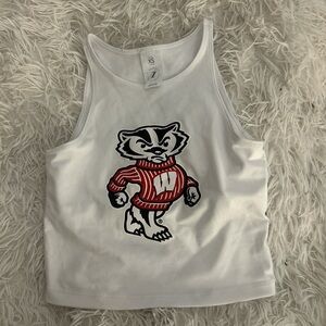 XS Wisconsin Badger Cropped Tank